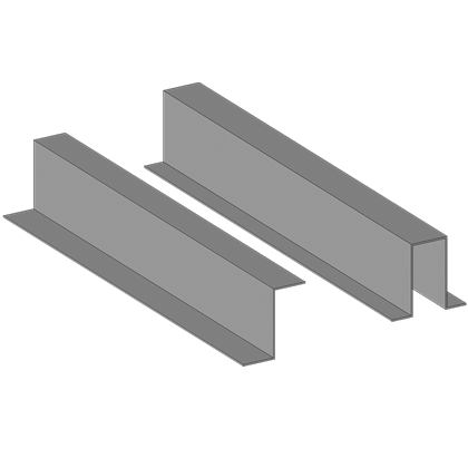 Metallic profiles for warping