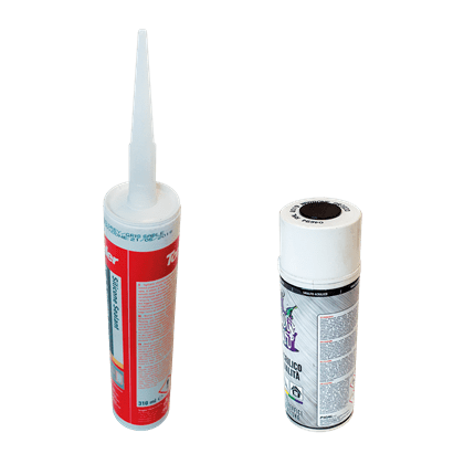 Silicone e vernice spray